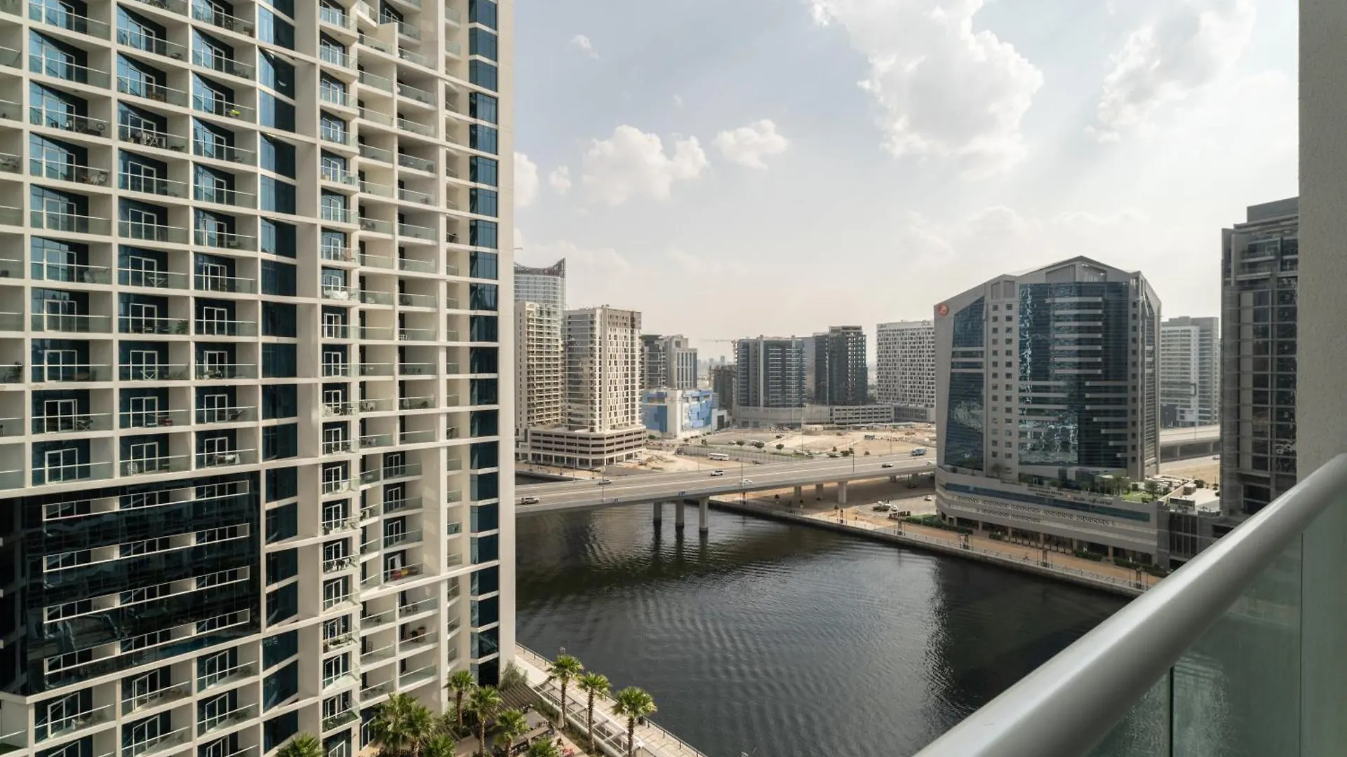 Modern Elegance Canal Views Studio At Prive 1102A Dubai Apartment